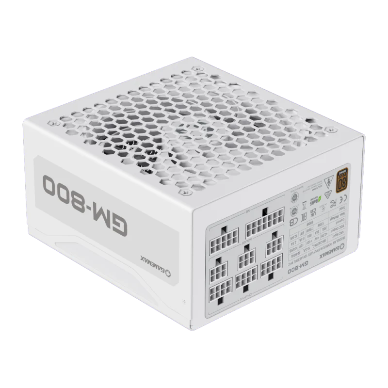 GameMax GM-800 White Power Supply Full Modular - White - Image 6