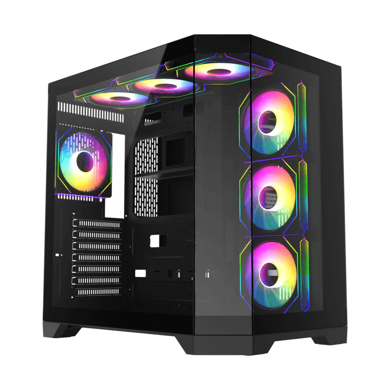 GAMEMAX HYPE-A Black ATX ARGB GAMING CASE - Image 3