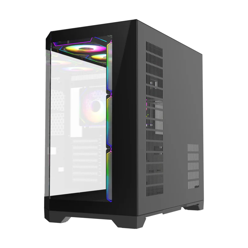 GAMEMAX HYPE-A Black ATX ARGB GAMING CASE - Image 4