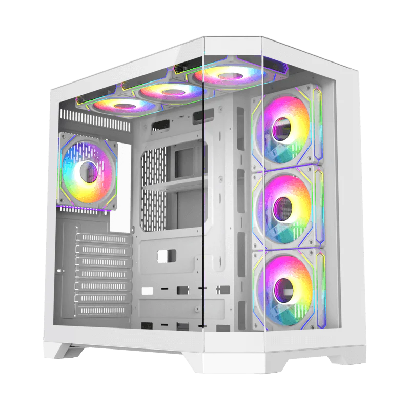 GAMEMAX HYPE-A White ATX ARGB GAMING CASE - Image 2
