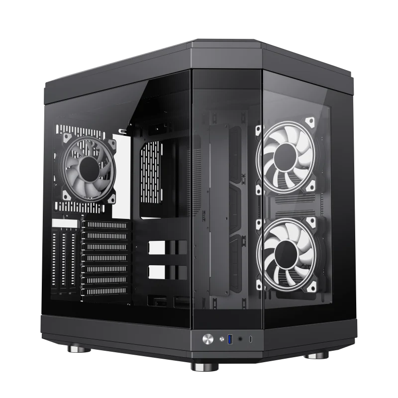 GAMEMAX HYPE Black ATX ARGB GAMING CASE - Image 2