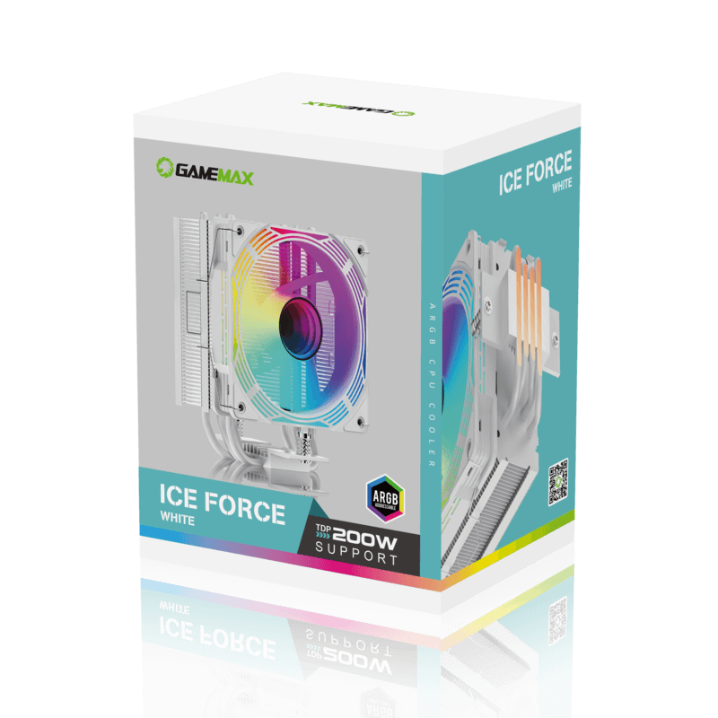 GameMax Ice Force White Tower CPU Air Cooler - Image 5