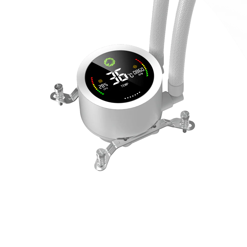 GAMEMAX IceBurg 240 Digital WH Liquid Cooler - Image 2