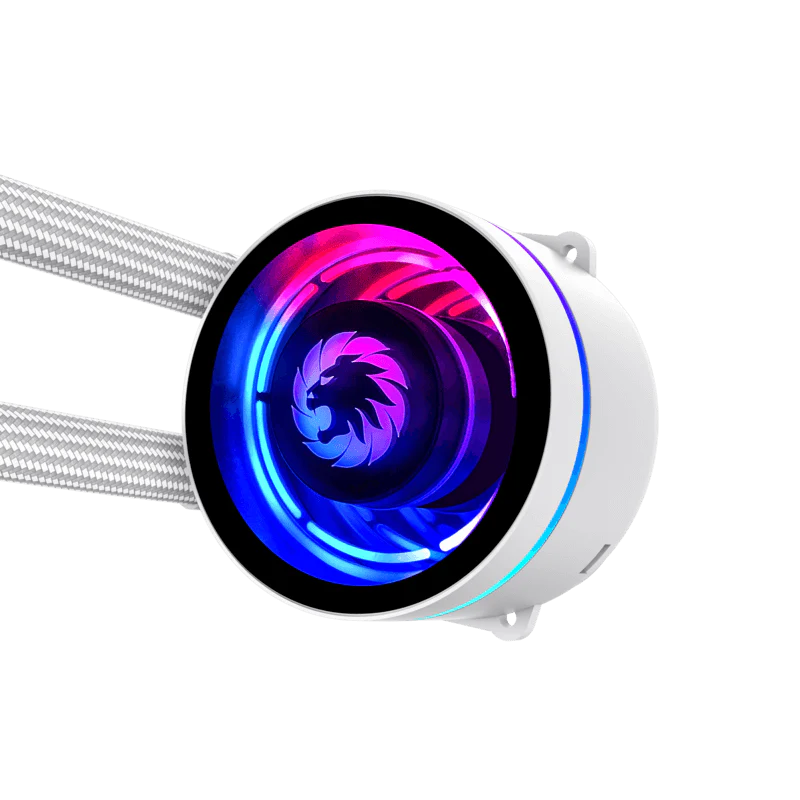 GameMax IceChill 240V White, Liquid CPU Cooler 240mm Addressable RGB - Image 4