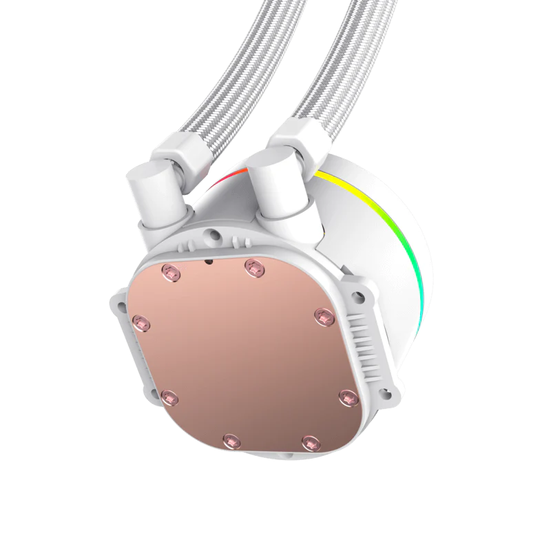 GameMax IceChill 240V White, Liquid CPU Cooler 240mm Addressable RGB - Image 6