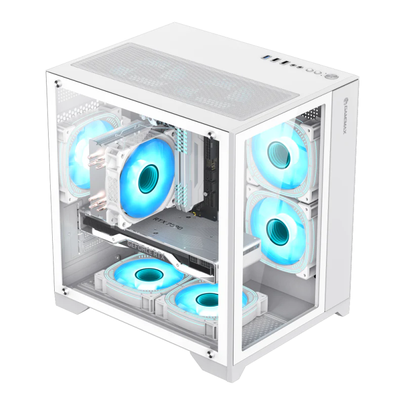 GameMax Infinity Mini  White Gaming Case - Image 2