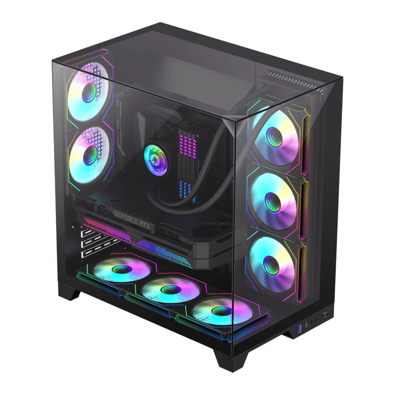 GAMEMAX Infinity Plus BK Mid Tower ATX PC Case (Fans Not Included) - Image 2