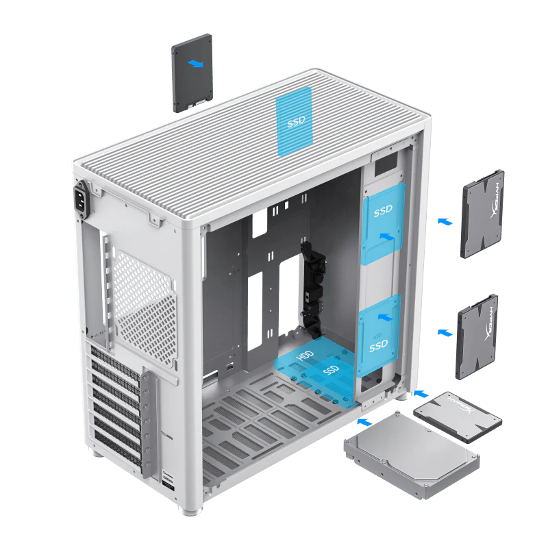 GAMEMAX MeshBox PRO WT GAMING CASE - Image 8