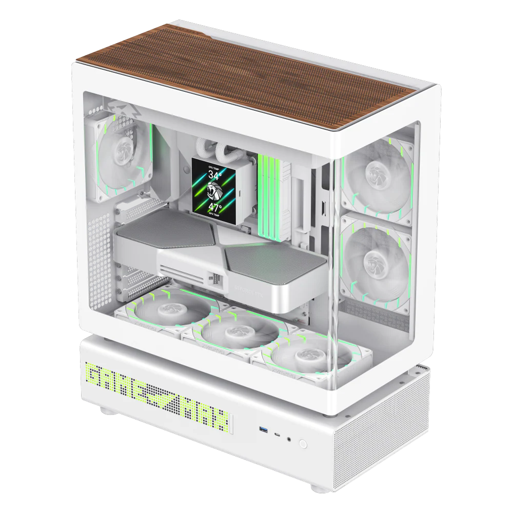 GAMEMAX N90 WH GAMING CASE WHITE - Image 3