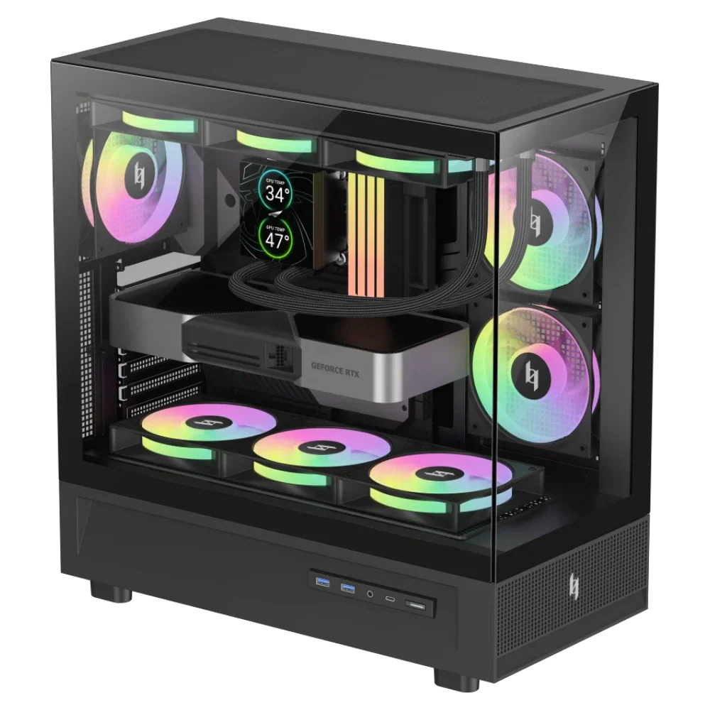 GAMEMAX NEX C51 BK GAMING CASE - Image 5