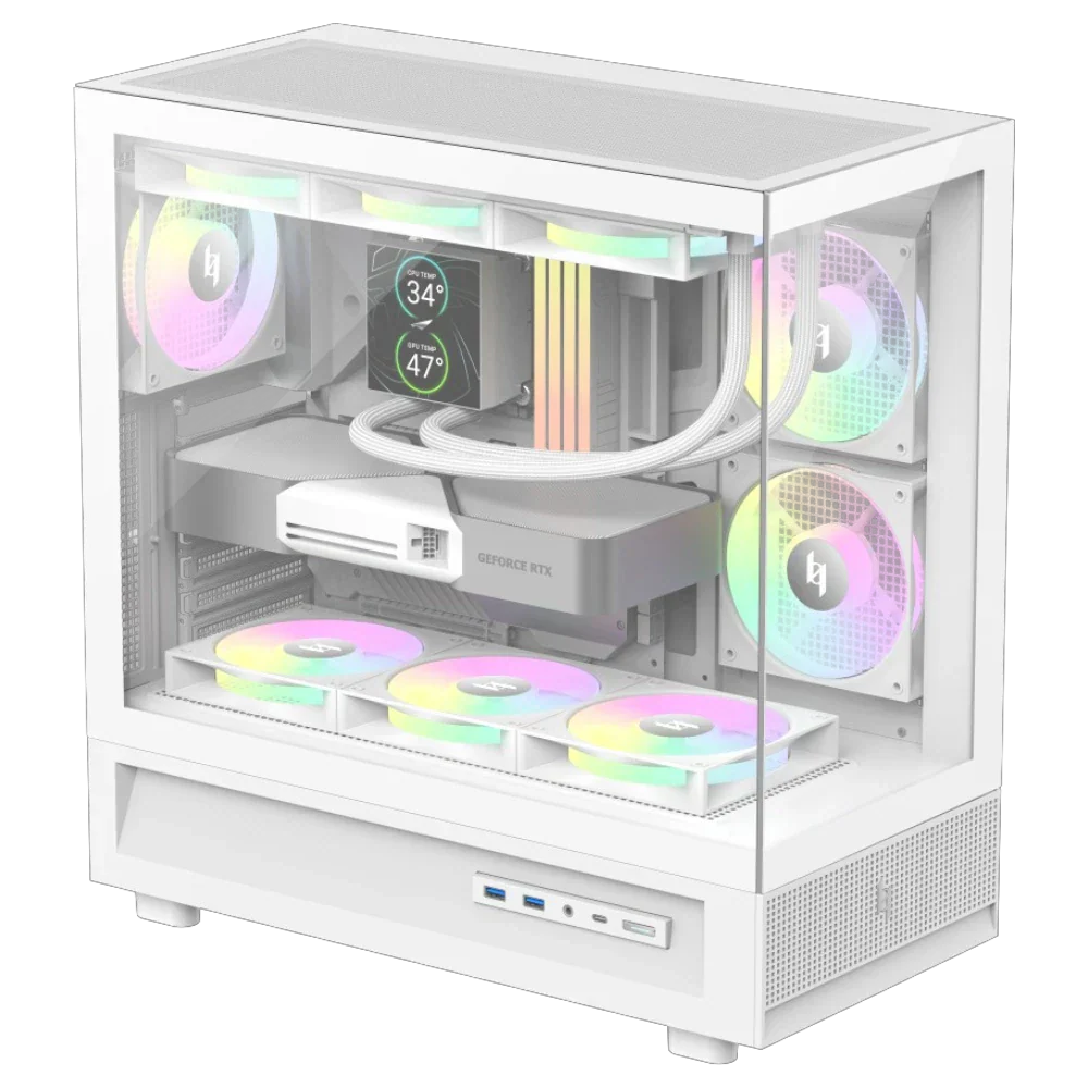 GAMEMAX NEX C51 WH GAMING CASE - Image 6
