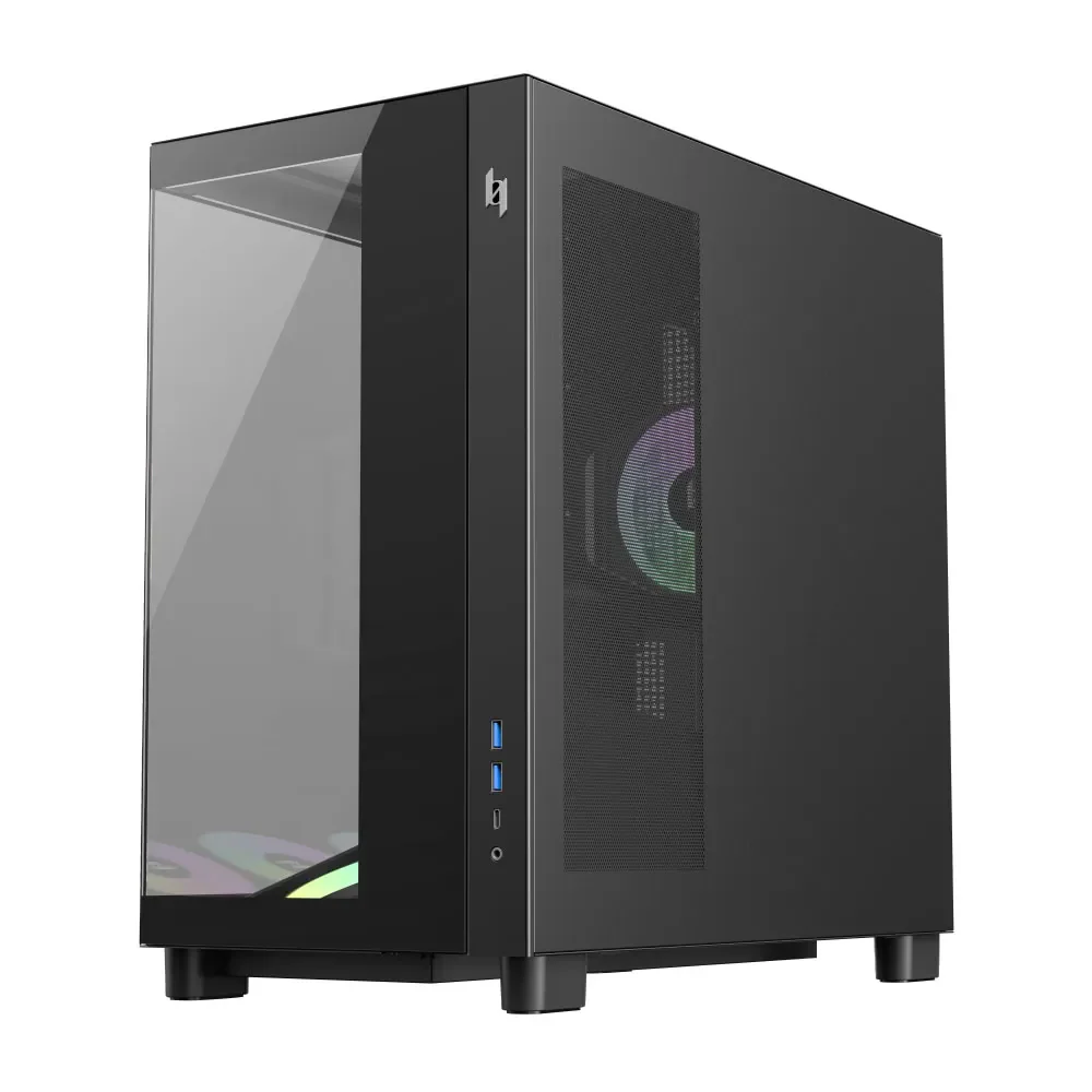 GAMEMAX NEX C53 BLACK GAMING CASE - Image 6