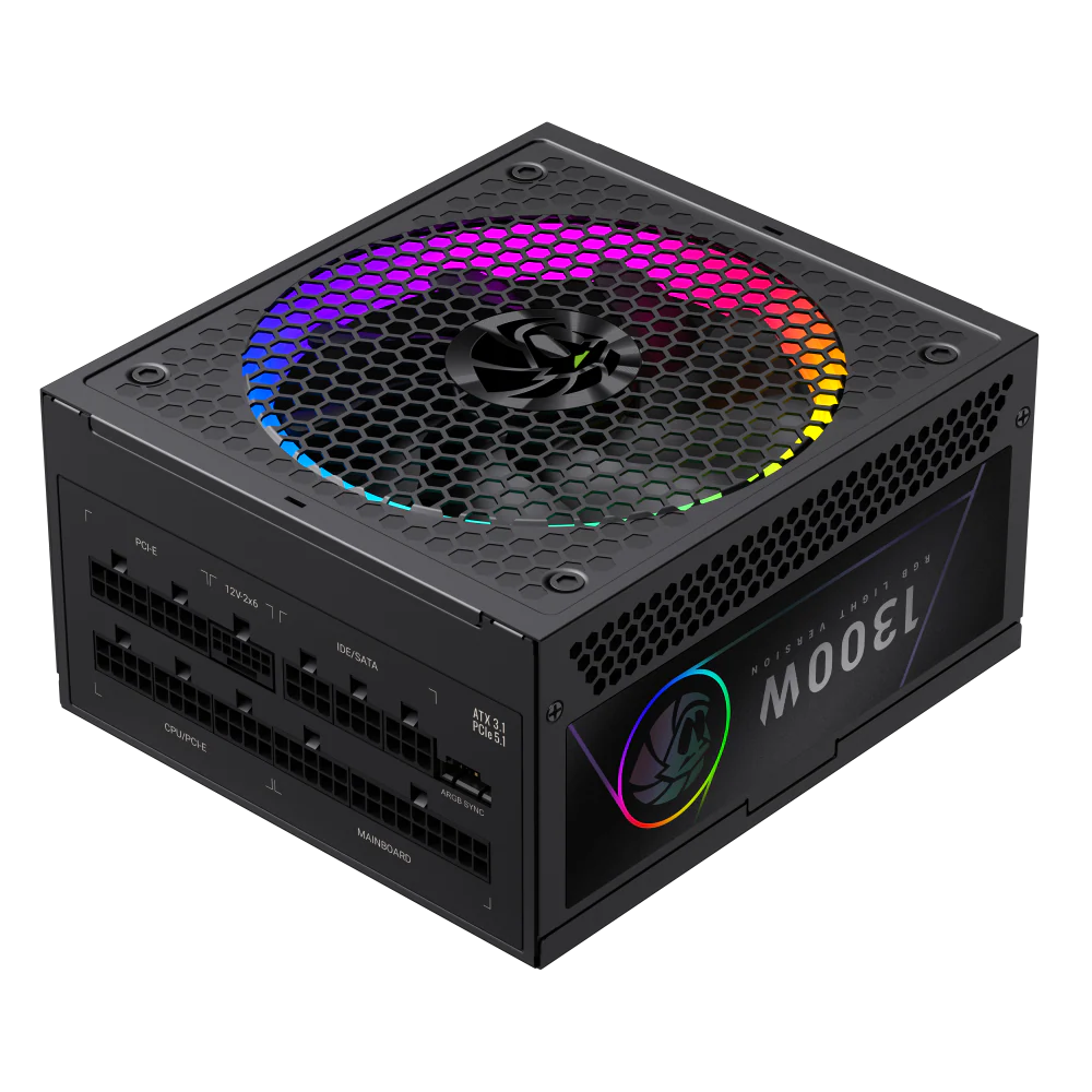 GAMEMAX RGB PRO 1300P BLACK  POWER SUPPLY - Image 5