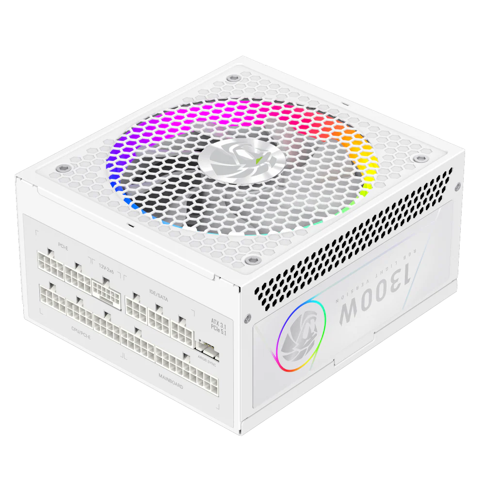 GAMEMAX RGB PRO 1300P WHITE POWER SUPPLY - Image 7