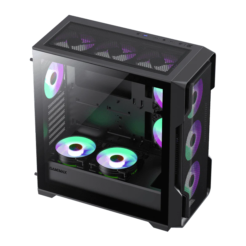 GameMax Siege Black E-ATX Mid-Tower Gaming Case - Image 4