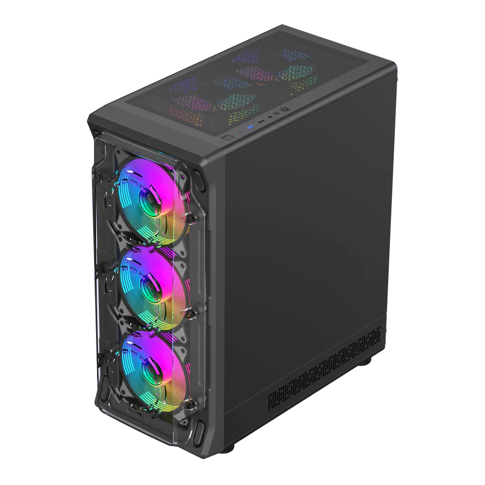 GameMax STARLIGHT 2 AB BLACK Gaming Case - Image 6