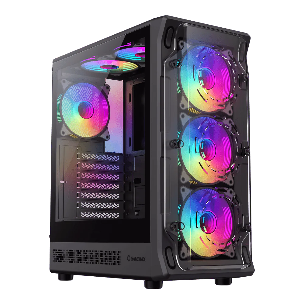 GameMax STARLIGHT 2 AB BLACK Gaming Case - Image 7