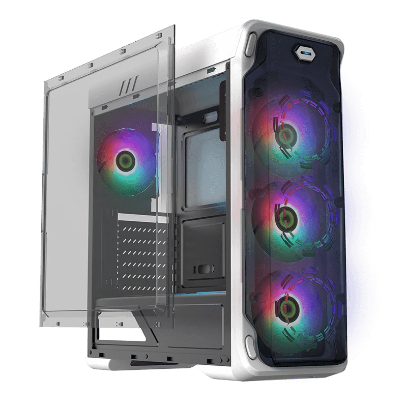 GAMEMAX Starlight FRGB White GAMING CASE - Image 4