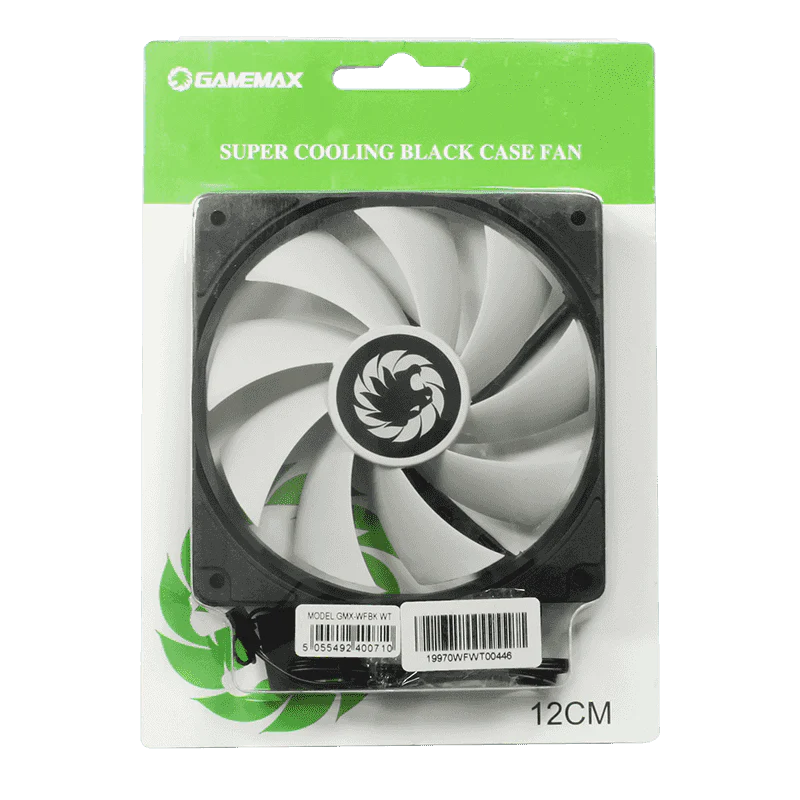 GAMEMAX SUPER COOLING BLACK CASE FAN 12CM - Image 6