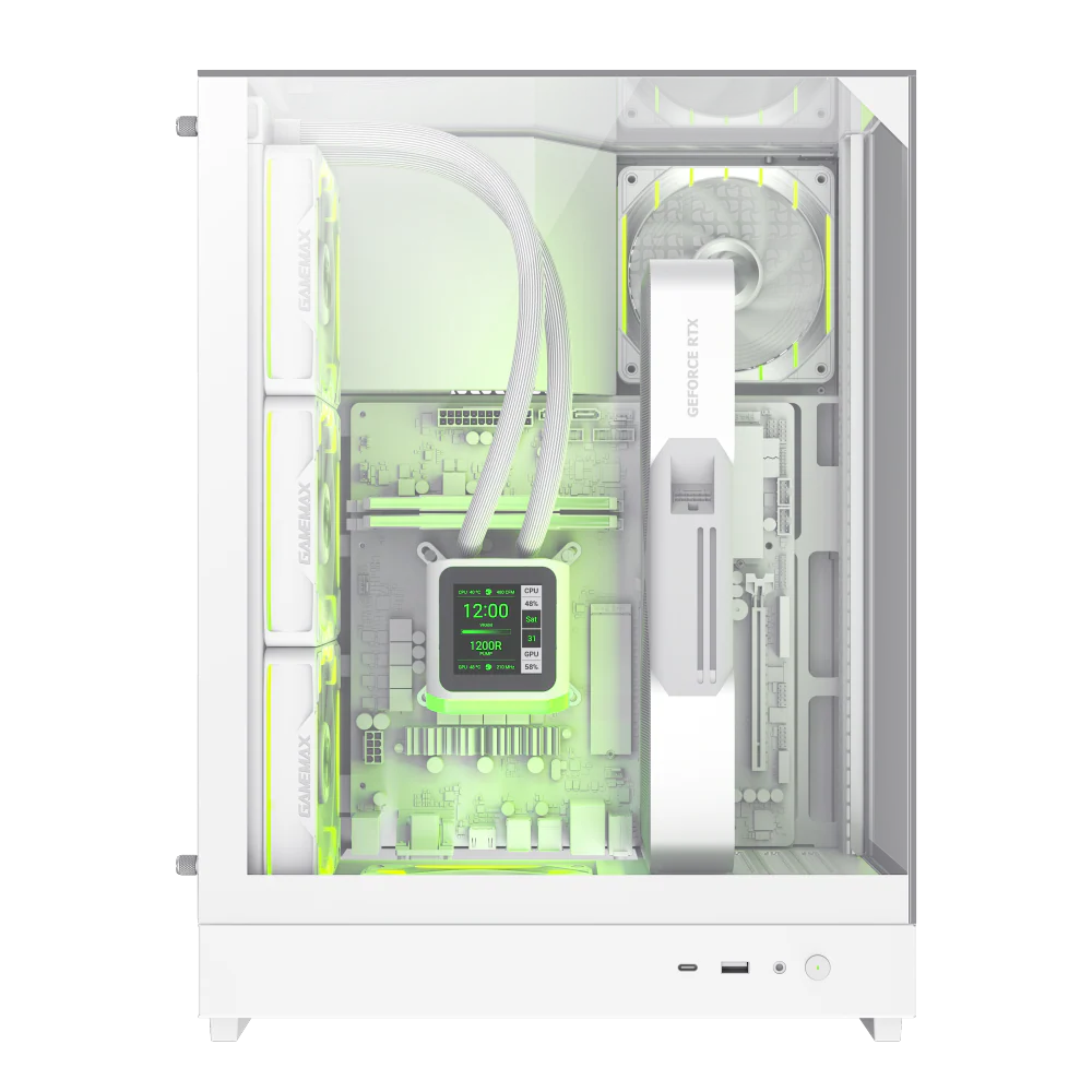 GAMEMAX T20 WH (WHITE) M-ATX GAMING CASE - Image 2