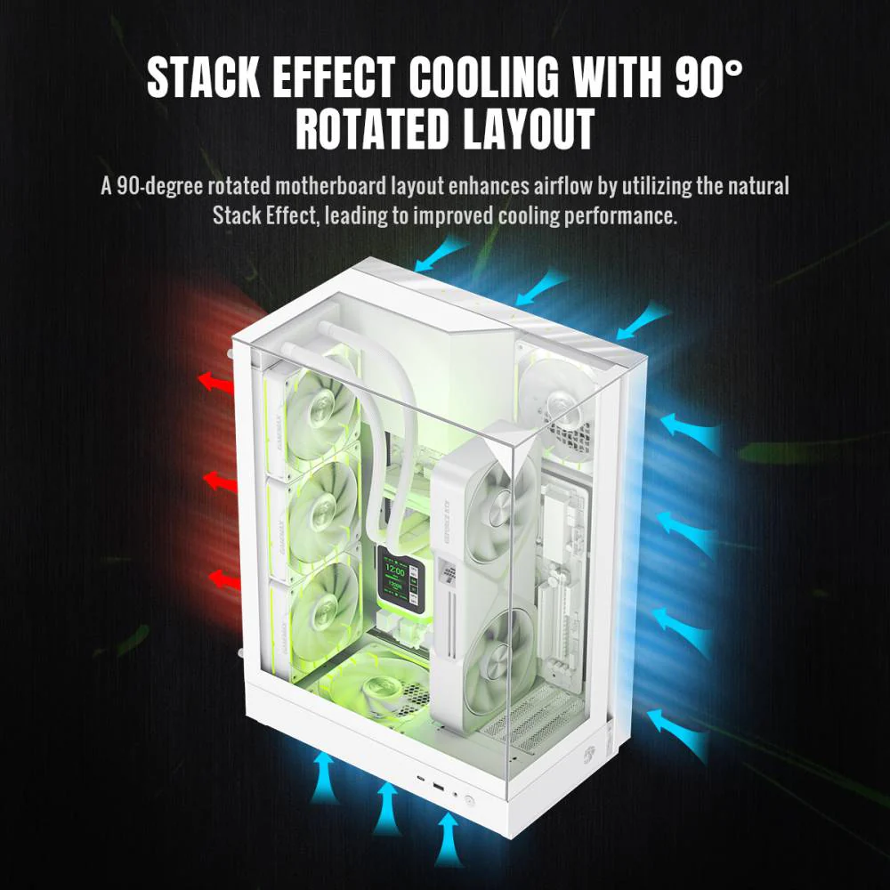 GAMEMAX T20 WH (WHITE) M-ATX GAMING CASE - Image 5