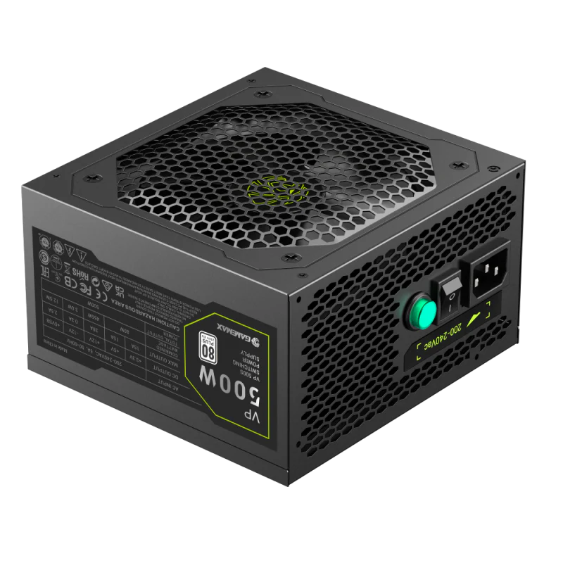 GameMax VP 500S 500 Watts Power Supply 80+ Bronze - Black - Image 8
