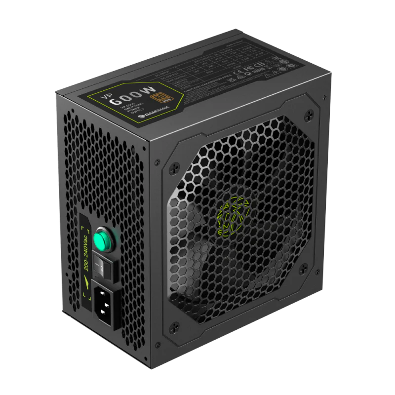 GameMax VP 600S 600 Watts Power Supply 80+ Bronze - Black - Image 6