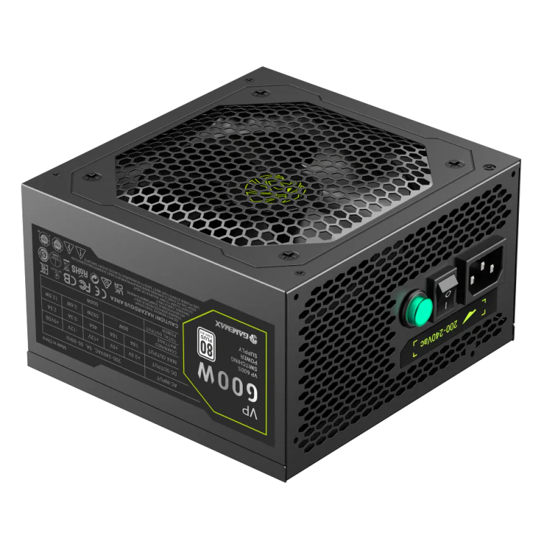 GameMax VP 600S 600 Watts Power Supply 80+ Bronze - Black - Image 7