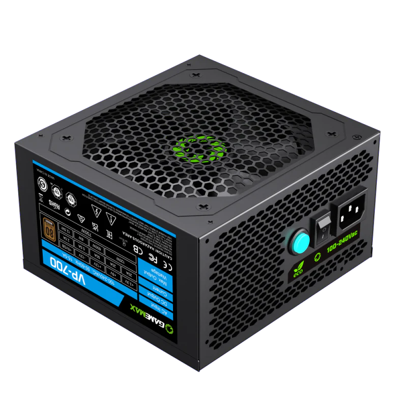 GameMax VP 700S 700 Watts Power Supply 80+ Bronze - Black