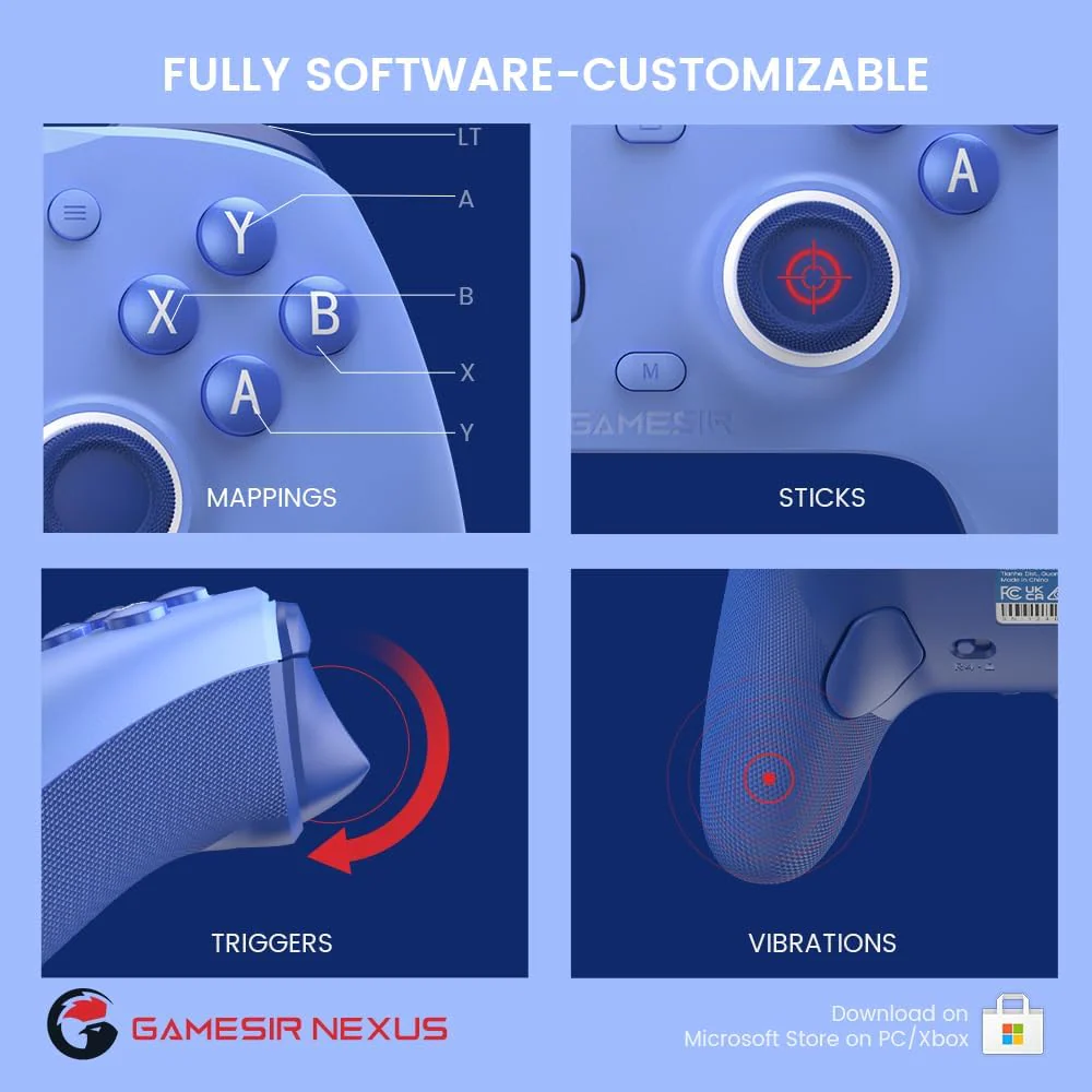 GameSir G7 SE Wired Controller for Xbox - Blue - Image 4