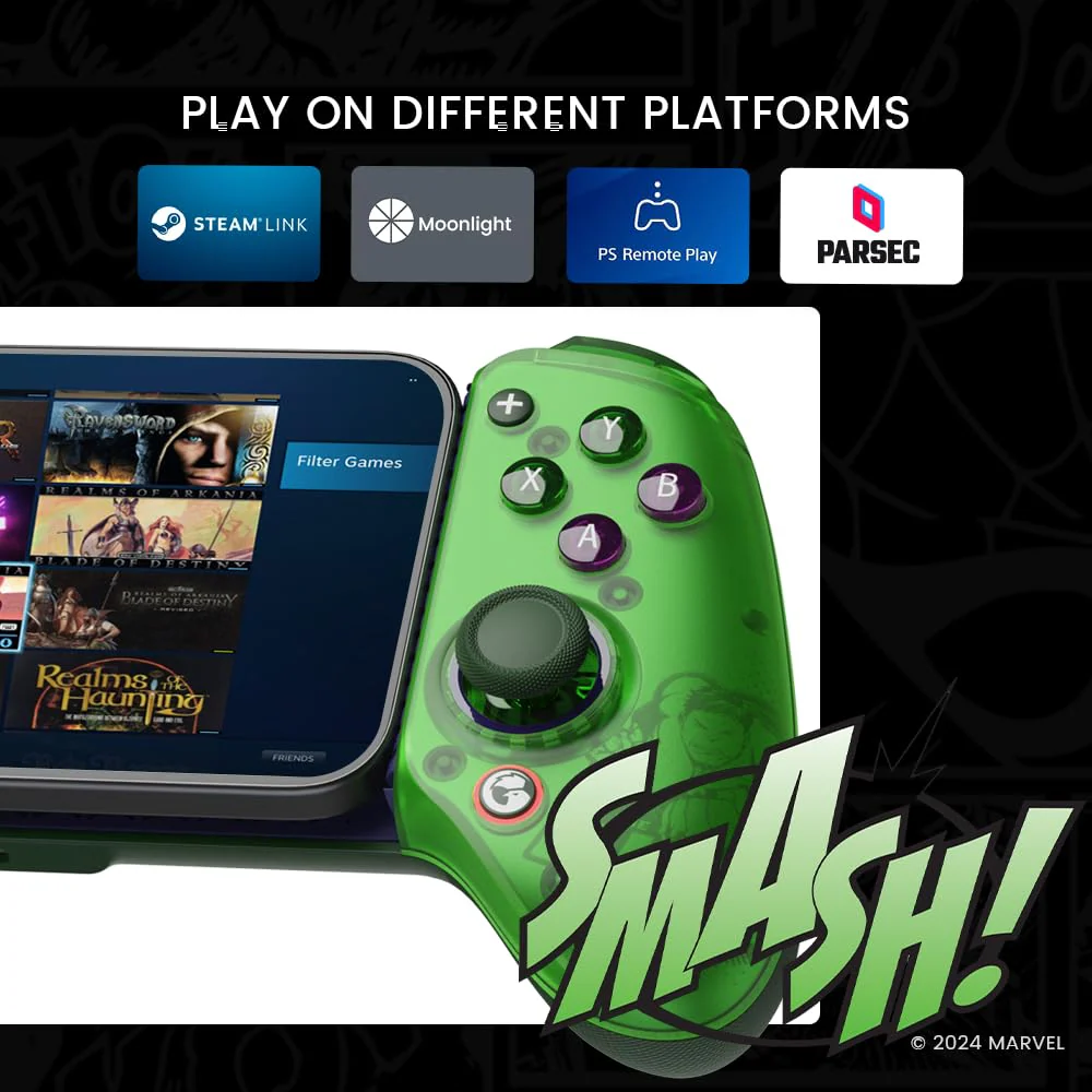 Gamesir G8+ Bluetooth Mobile Gaming Controller Hulk - Image 2