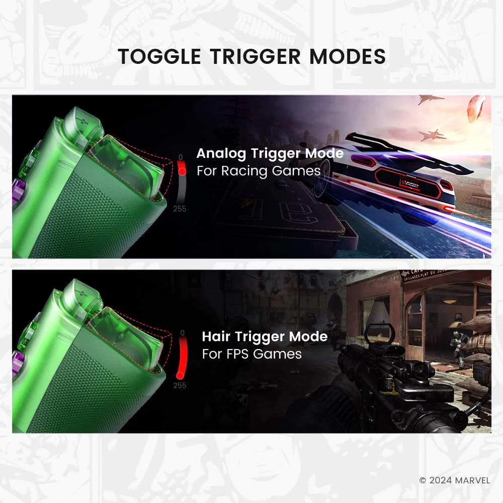 Gamesir G8+ Bluetooth Mobile Gaming Controller Hulk - Image 5