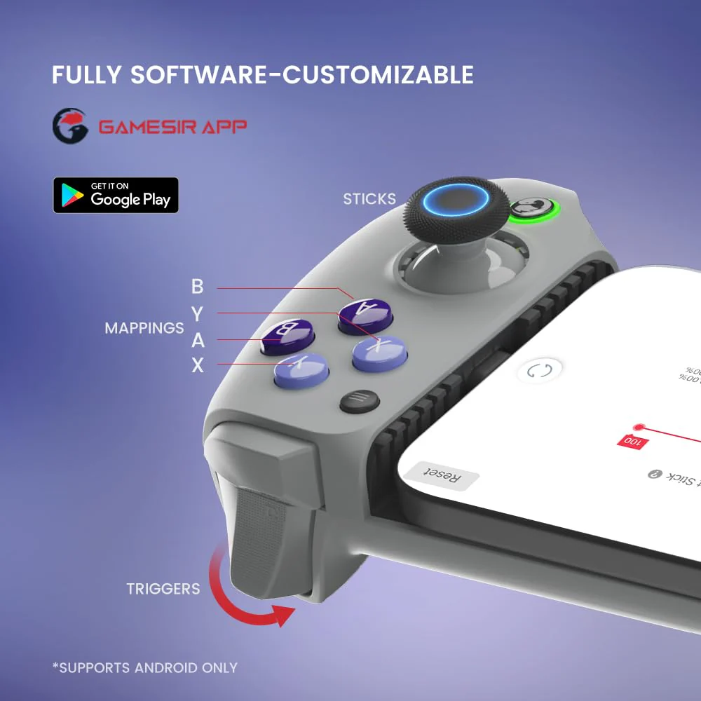 GameSir G8 Galileo Type-C for Android & iPhone  Gamepad Mobile Gaming Controller - Image 8