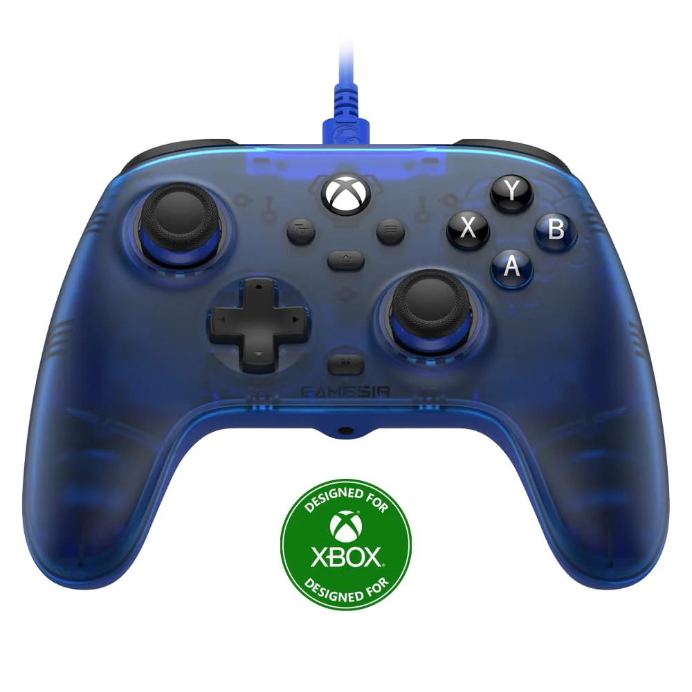 GameSir T7 Wired Controller/Gamepad Hall Effect Joysticks for Xbox Series X|S PC - Blue