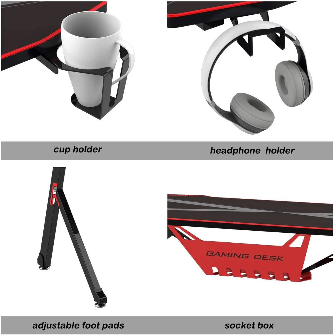 Gaming Desk Computer YT-YF-1 (Gaming Table) With Water-Proof Mouse Pad 750*140*650MM - Image 5