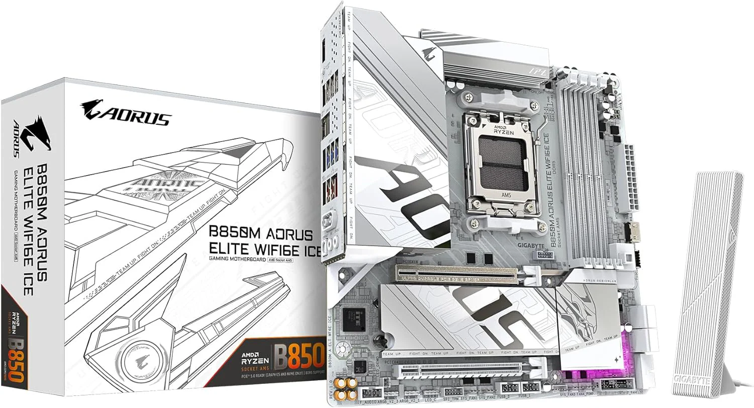 Gigabyte AMD B850M AORUS ELITE WIFI-6E ICE MATX Motherboard