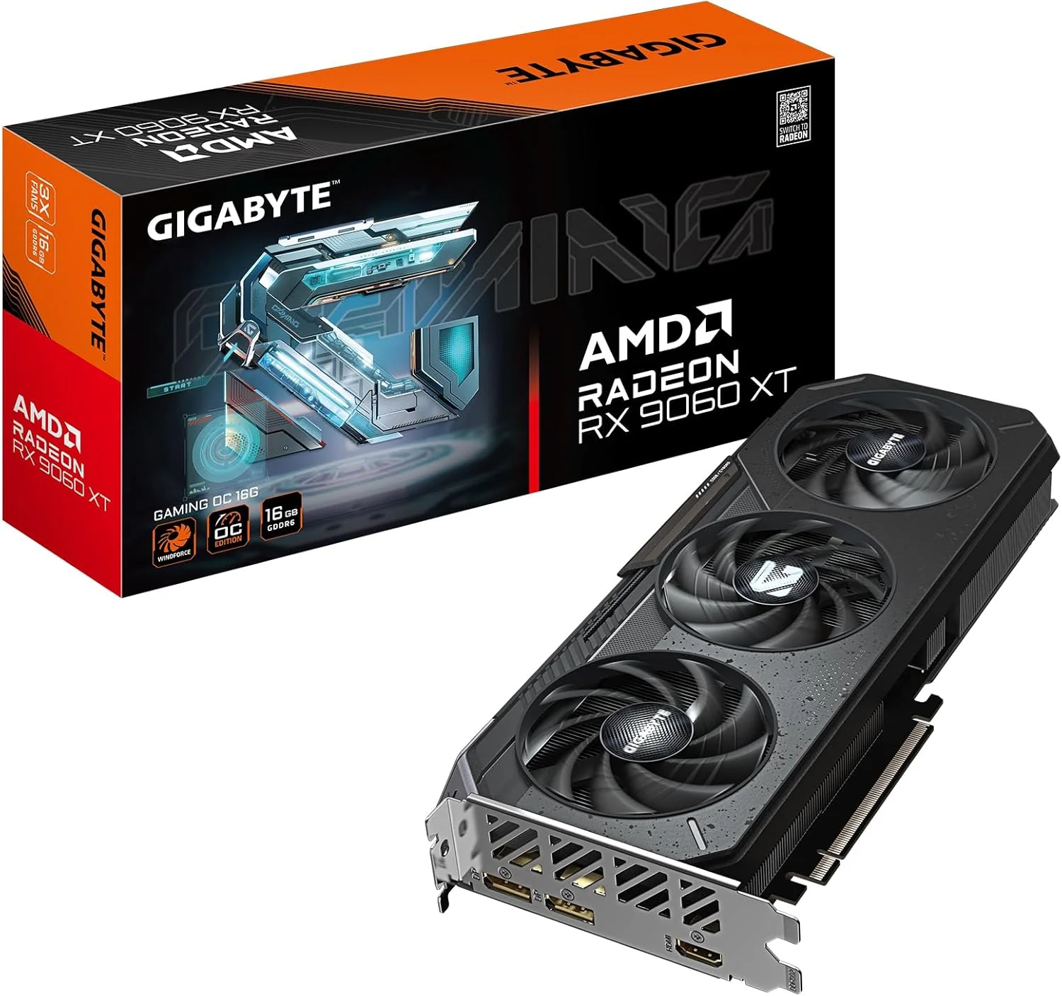 Gigabyte AMD Radeon RX 9060 XT 16GB GAMING OC Graphics Card
