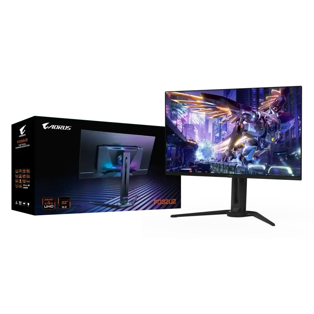GIGABYTE AORUS FO32U2 32-inch QD-OLED UHD 4K 240Hz 0.03ms KVM GAMING MONITOR - Image 4