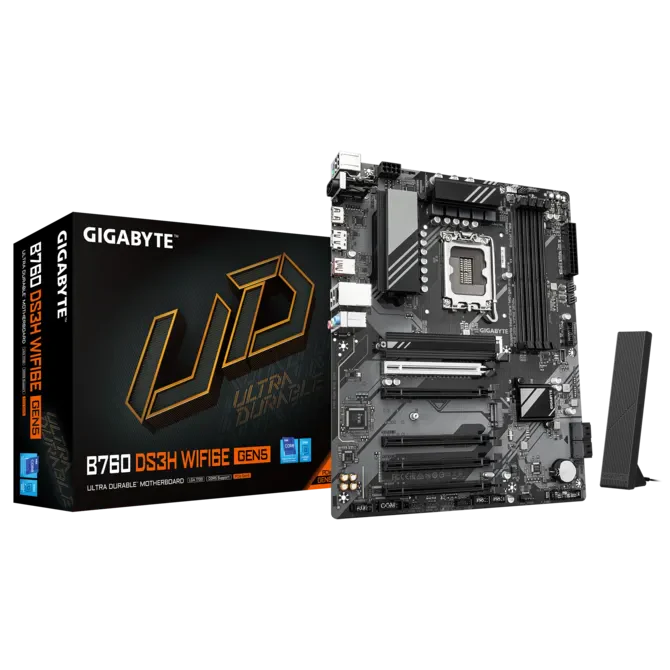 GIGABYTE B760 DS3H WIFI6E GEN5 ATX DDR5 MOTHERBOARD