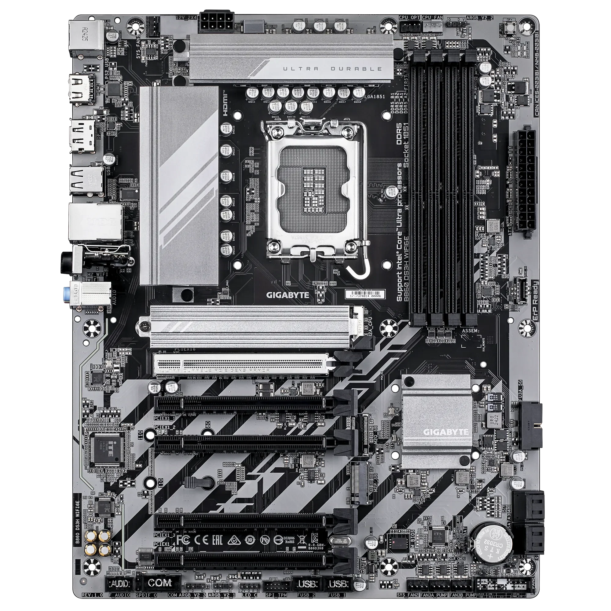 GIGABYTE B860 DS3H WIFI6E & Bluetooth DDR5 Motherboard for ULTRA Processor - Image 2