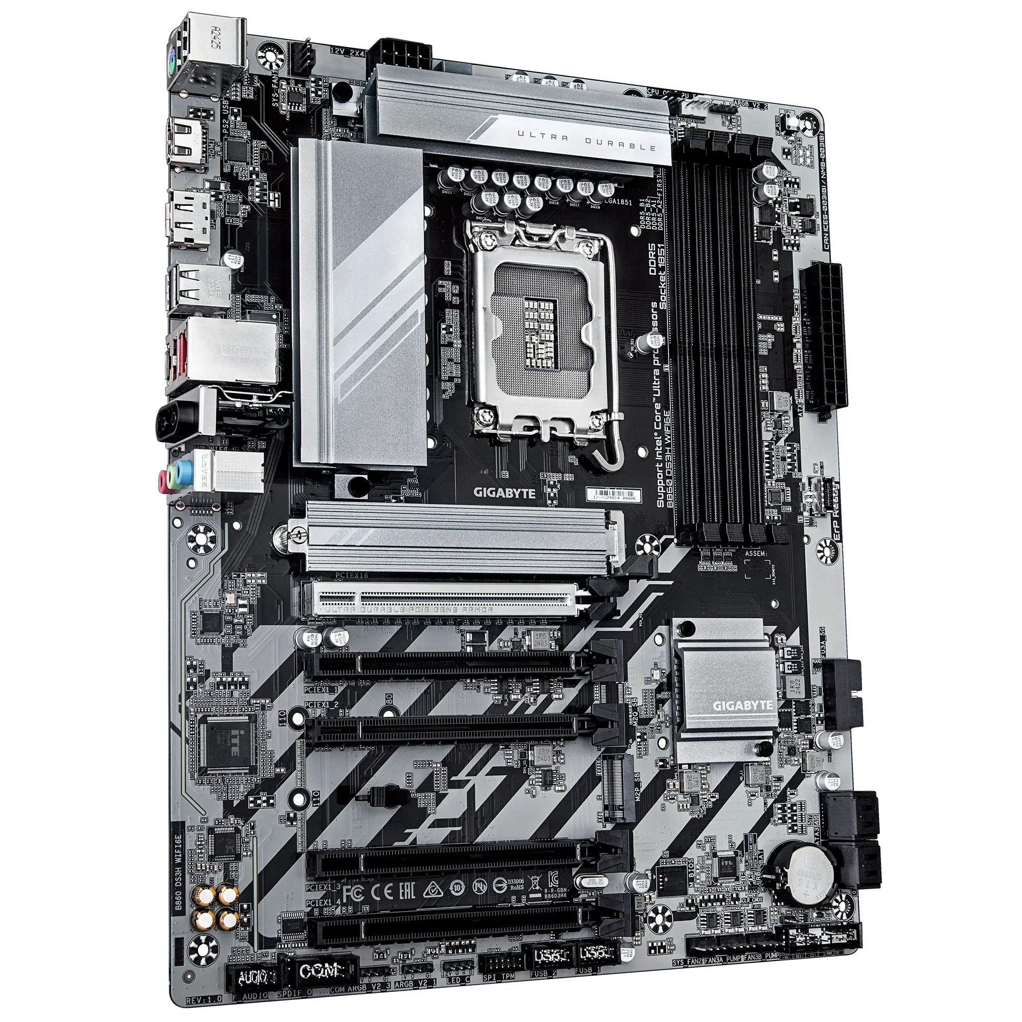 GIGABYTE B860 DS3H WIFI6E & Bluetooth DDR5 Motherboard for ULTRA Processor - Image 3