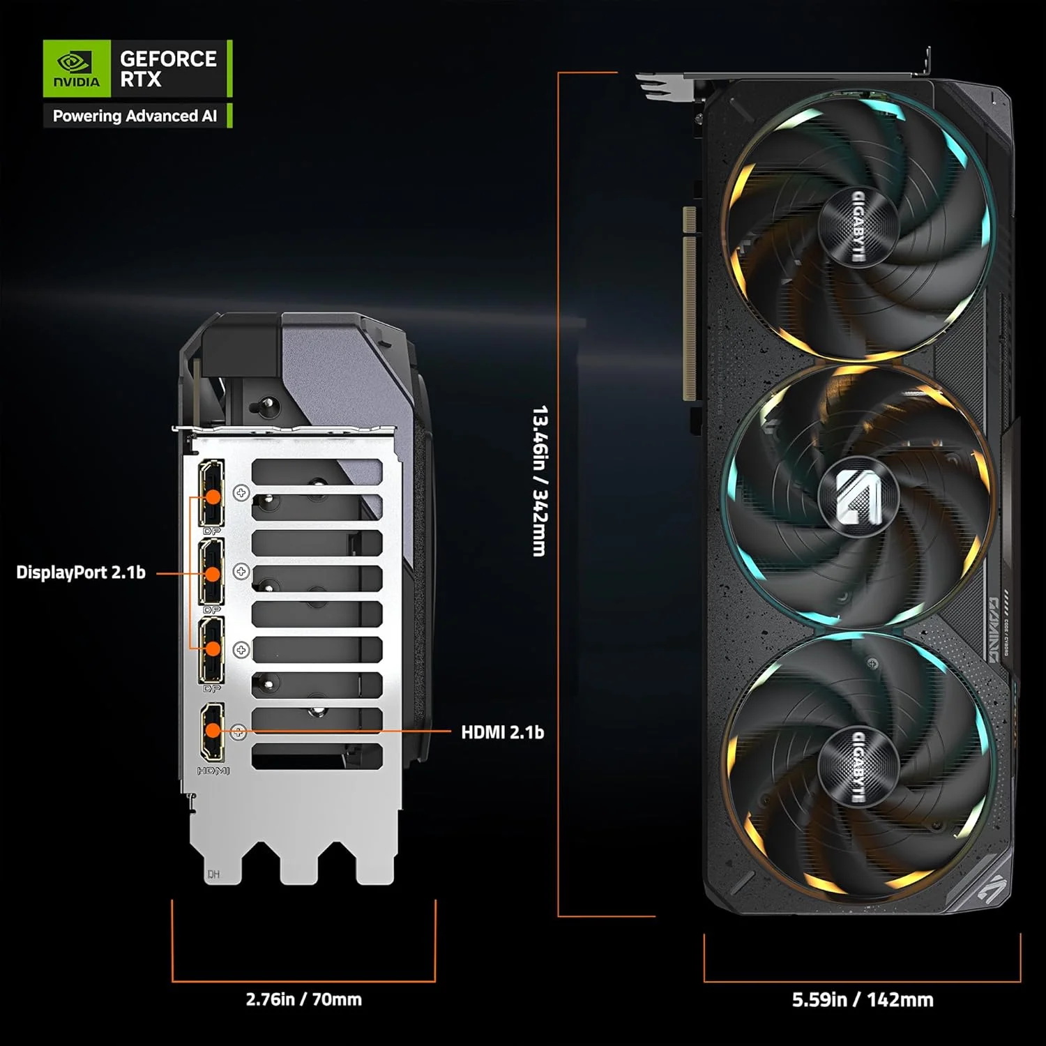 GIGABYTE RTX 5080 GAMING OC 16G GDDR7 256bit - Image 6