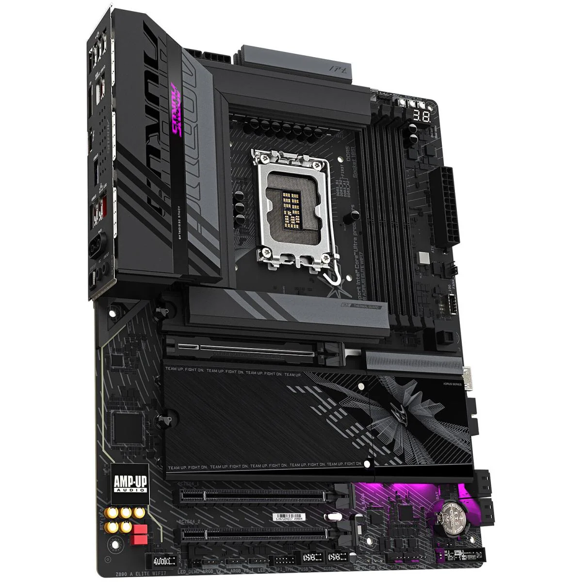 GIGABYTE Z890 AORUS ELITE WIFI7, Intel Core Ultra (Series 2), LGA 1851/DDR5/PCIe 5.0/4xM.2 - ATX Gaming Motherboard - Image 2