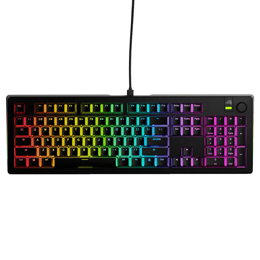 Glorious GMMK 3 100% Prebuilt Wired Keyboard Black ARABIC