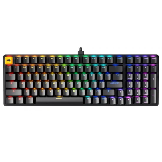Glorious GMMK2 Full Size 96% Pre-Built Wired RGB Mechanical Gaming Keyboard (Arabic Layout) - Black