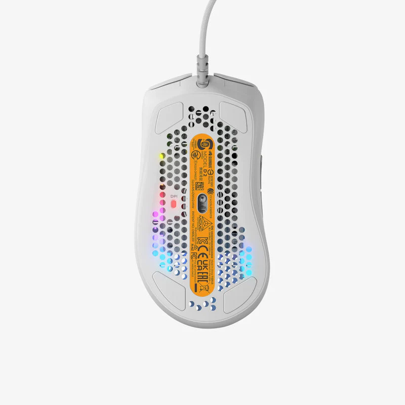 Glorious Model D 2 Wired Optical RGB Gaming Mouse - White - Image 3