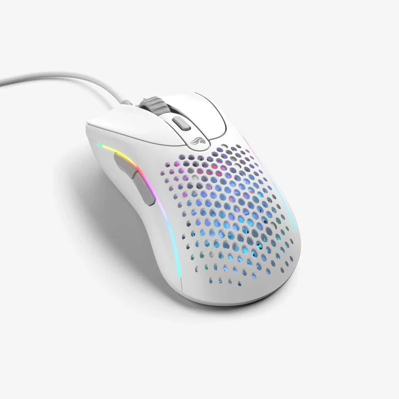 Glorious Model D 2 Wired Optical RGB Gaming Mouse - White - Image 4