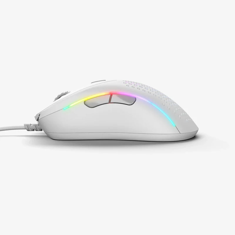 Glorious Model D 2 Wired Optical RGB Gaming Mouse - White - Image 5