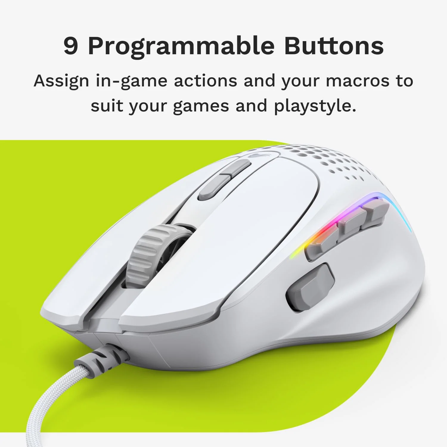 Glorious Model IV2 Wired Gaming Mouse - White - Image 3