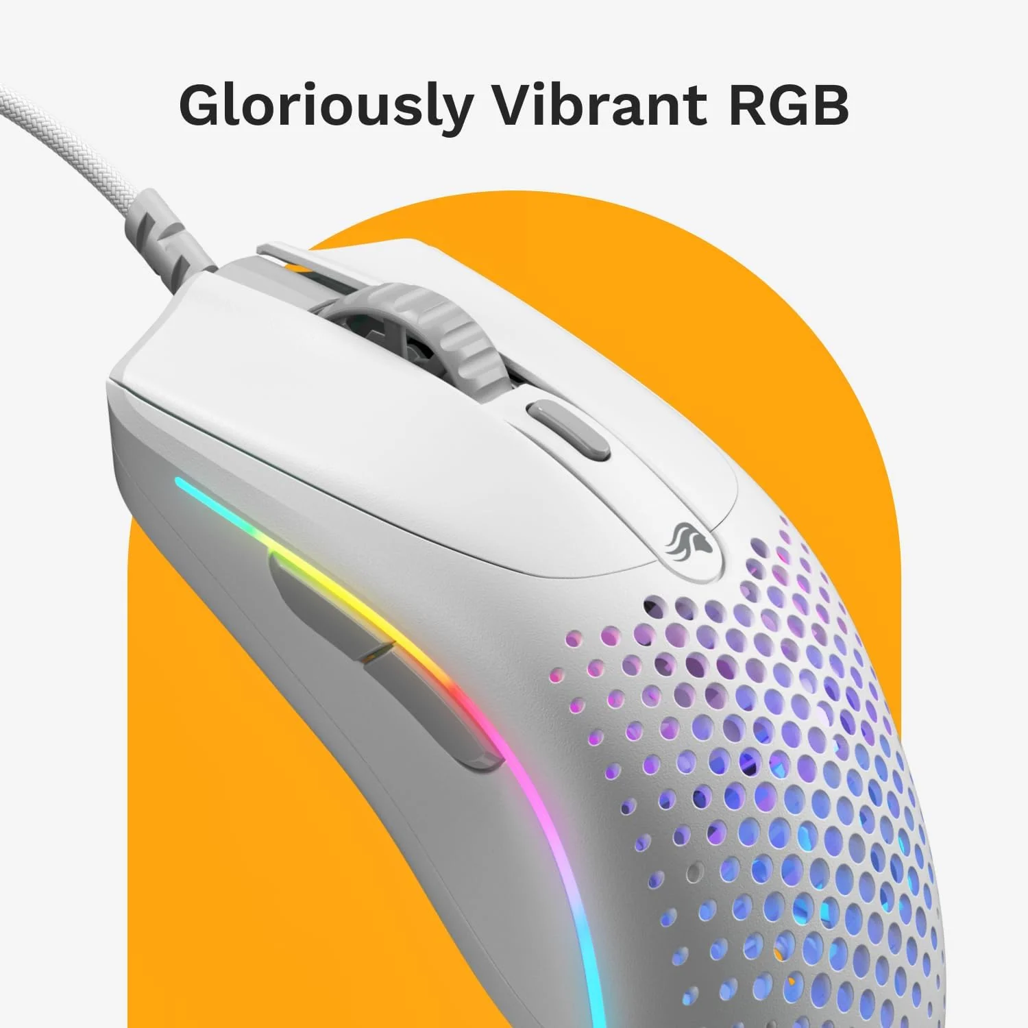 Glorious Model O 2 Mini Wired Gaming Mouse - White - Image 4